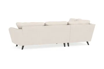 Trend Lyx 4-sits Vänstervänd L-formad Schäslongsoffa i Tyg - Beige - Möbler - Soffa - Divansoffor & schäslongsoffa