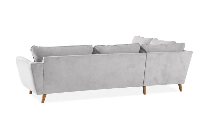 Trend Lyx Schäslongsoffa Vänster - Ljusgrå/Ek - Möbler - Soffa - Divansoffor & schäslongsoffa