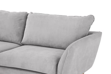 Trend Lyx Schäslongsoffa Vänster - Ljusgrå/Ek - Möbler - Soffa - Divansoffor & schäslongsoffa