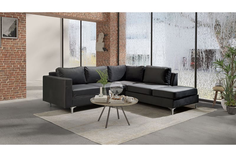 Truro 8-sits Soffa Vänster - Svart - Möbler - Soffa - Divansoffor & schäslongsoffa