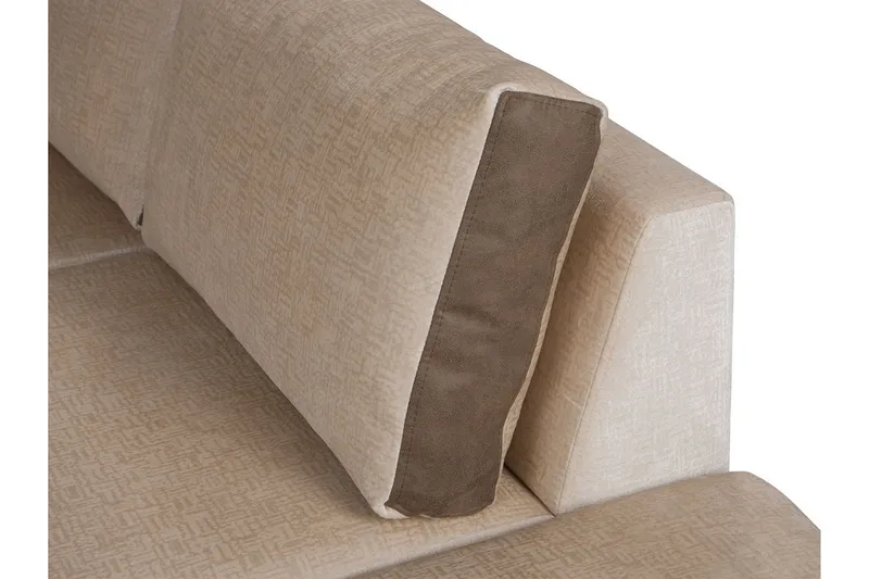 Truro Höger L-formad Hörnsoffa med Divan i Tyg - Brun - Möbler - Soffa - Sammetssoffa