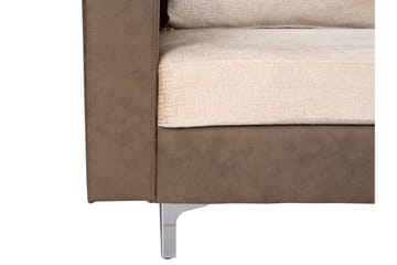 Truro Höger L-formad Hörnsoffa med Divan i Tyg - Brun - Möbler - Soffa - Sammetssoffa
