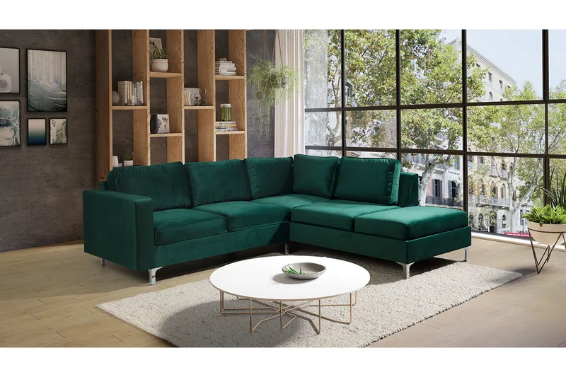Truro Soffa Vänster - Grön - Möbler - Soffa - Divansoffor & schäslongsoffa
