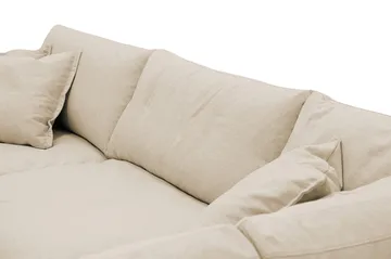 Valencia Extra Djup 4-sits Soffa med Schäslong Höger - Beige - Möbler - Soffa - Divansoffor & schäslongsoffa