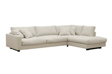 Valencia Extra Djup 4-sits Soffa med Schäslong Höger - Beige - Möbler - Soffa - Divansoffor & schäslongsoffa