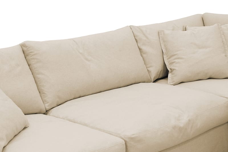 Valencia Extra Djup 4-sits Soffa med Schäslong Höger - Beige - Möbler - Soffa - Divansoffor & schäslongsoffa