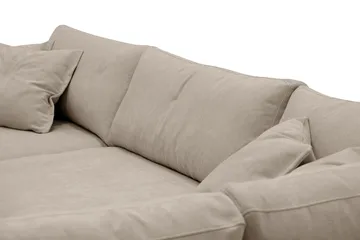 Valencia Extra Djup 4-sits Soffa med Schäslong Höger - Brun - Möbler - Soffa - Divansoffor & schäslongsoffa