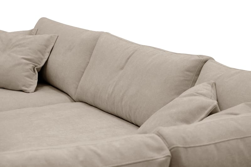 Valencia Extra Djup 4-sits Soffa med Schäslong Höger - Brun - Möbler - Soffa - Divansoffor & schäslongsoffa