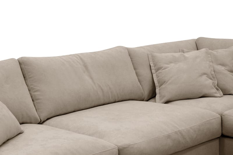 Valencia Extra Djup 4-sits Soffa med Schäslong Höger - Brun - Möbler - Soffa - Divansoffor & schäslongsoffa