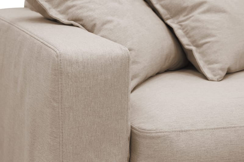 Valencia Extra Djup 4-sits Soffa med Schäslong Höger - Ljusbrun - Möbler - Soffa - Divansoffor & schäslongsoffa