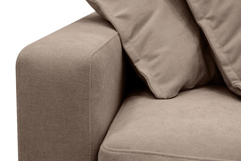 Valencia Extra Djup 4-sits Soffa med Schäslong Höger - Mörkbrun - Möbler - Soffa - Divansoffor & schäslongsoffa