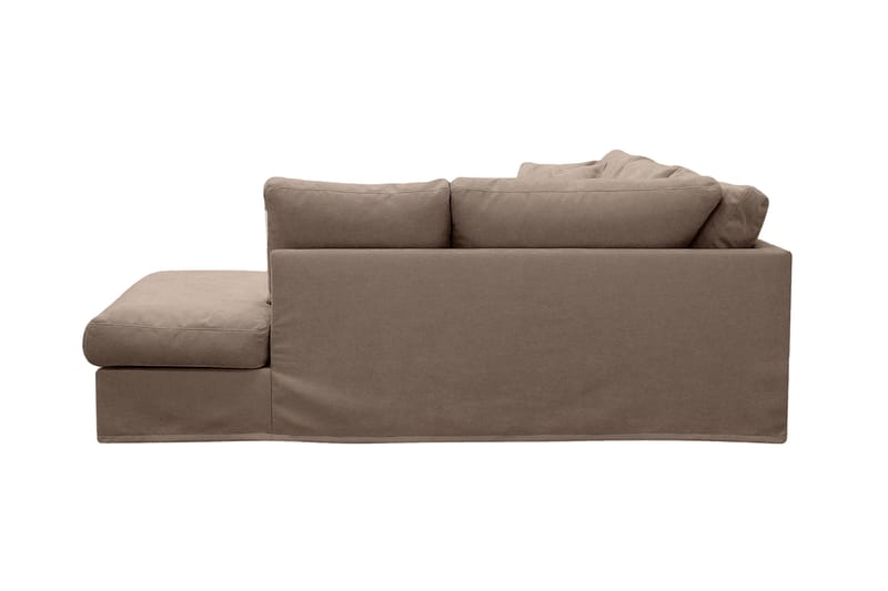 Valencia Extra Djup 4-sits Soffa med Schäslong Höger - Mörkbrun - Möbler - Soffa - Divansoffor & schäslongsoffa