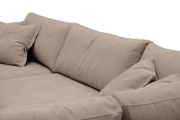 Valencia Extra Djup 4-sits Soffa med Schäslong Höger - Mörkbrun - Möbler - Soffa - Divansoffor & schäslongsoffa