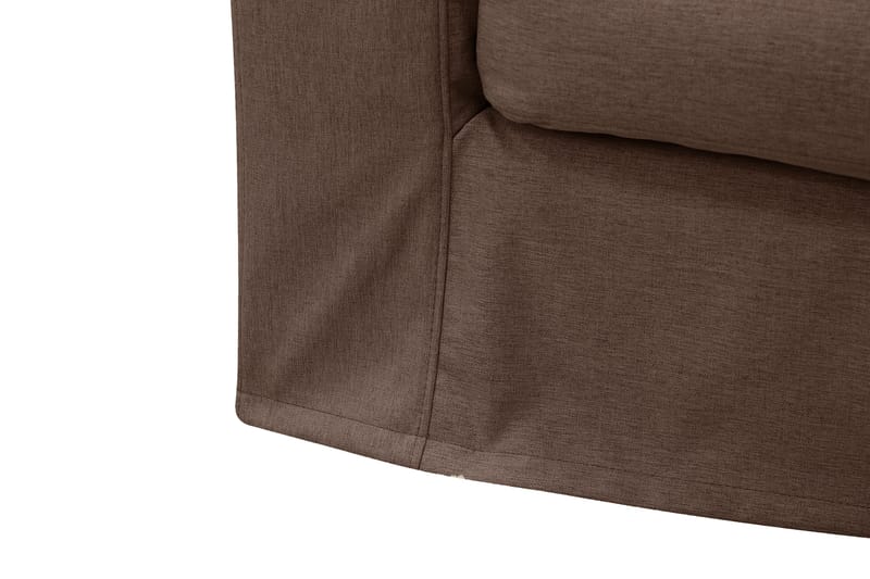 Valencia Extra Djup 4-sits Soffa med Schäslong Höger - Mörkbrun - Möbler - Soffa - Divansoffor & schäslongsoffa