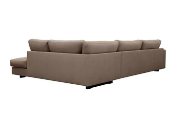 Valencia Extra Djup 4-sits Soffa med Schäslong Höger - Mörkbrun - Möbler - Soffa - Divansoffor & schäslongsoffa