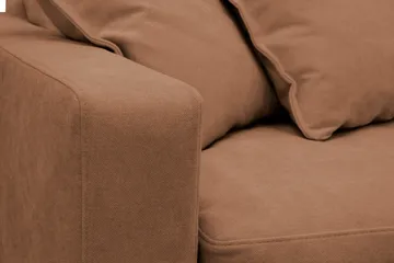 Valencia Extra Djup 4-sits Soffa med Schäslong Höger - Rostbrun - Möbler - Soffa - Divansoffor & schäslongsoffa