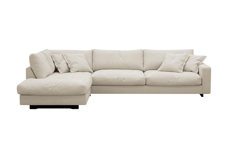 Valencia Extra Djup 4-sits Soffa med Schäslong Vänster - Beige - Möbler - Soffa - Divansoffor & schäslongsoffa