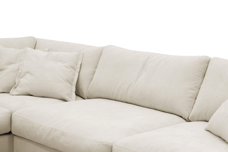 Valencia Extra Djup 4-sits Soffa med Schäslong Vänster - Beige - Möbler - Soffa - Divansoffor & schäslongsoffa