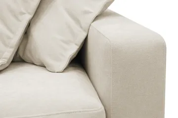 Valencia Extra Djup 4-sits Soffa med Schäslong Vänster - Beige - Möbler - Soffa - Divansoffor & schäslongsoffa