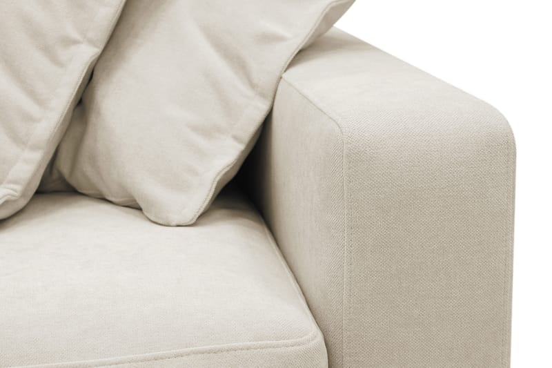Valencia Extra Djup 4-sits Soffa med Schäslong Vänster - Beige - Möbler - Soffa - Divansoffor & schäslongsoffa