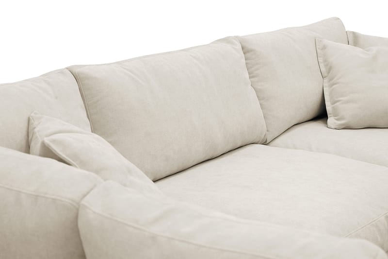 Valencia Extra Djup 4-sits Soffa med Schäslong Vänster - Beige - Möbler - Soffa - Divansoffor & schäslongsoffa