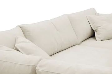 Valencia Extra Djup 4-sits Soffa med Schäslong Vänster - Beige - Möbler - Soffa - Divansoffor & schäslongsoffa