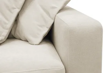 Valencia Extra Djup 4-sits Soffa med Schäslong Vänster - Beige - Möbler - Soffa - Divansoffor & schäslongsoffa