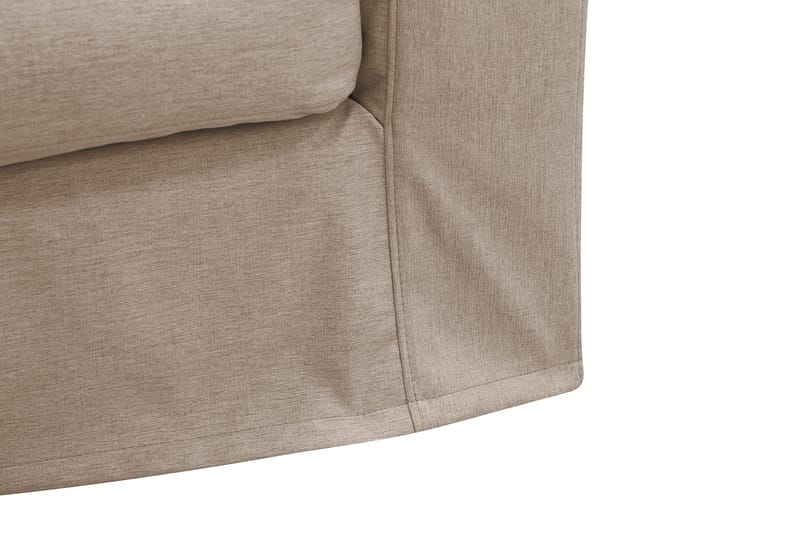 Valencia Extra Djup 4-sits Soffa med Schäslong Vänster - Ljusbrun - Möbler - Soffa - Divansoffor & schäslongsoffa
