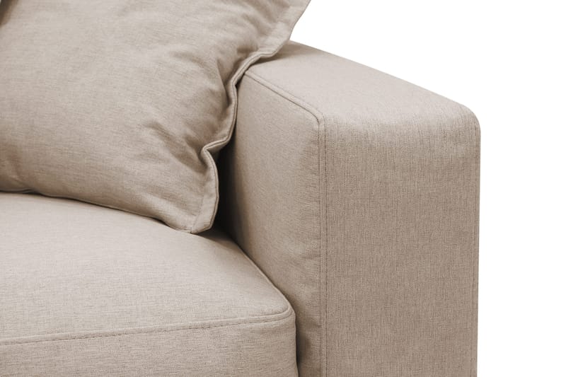 Valencia Extra Djup 4-sits Soffa med Schäslong Vänster - Ljusbrun - Möbler - Soffa - Divansoffor & schäslongsoffa
