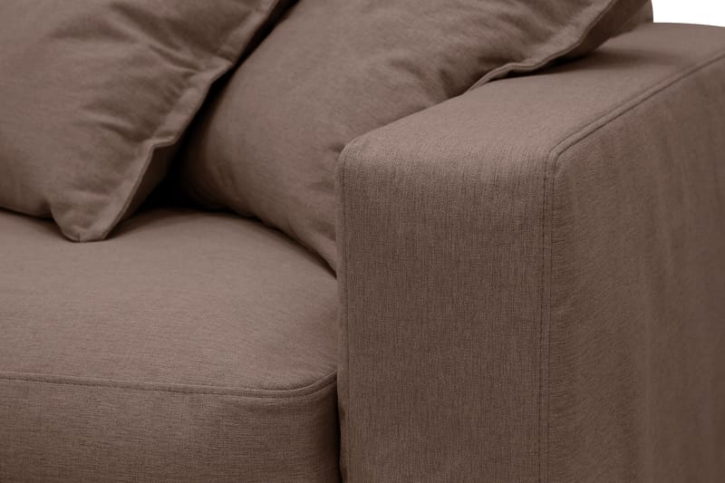 Valencia Extra Djup 4-sits Soffa med Schäslong Vänster - Mörkbrun - Möbler - Soffa - Divansoffor & schäslongsoffa