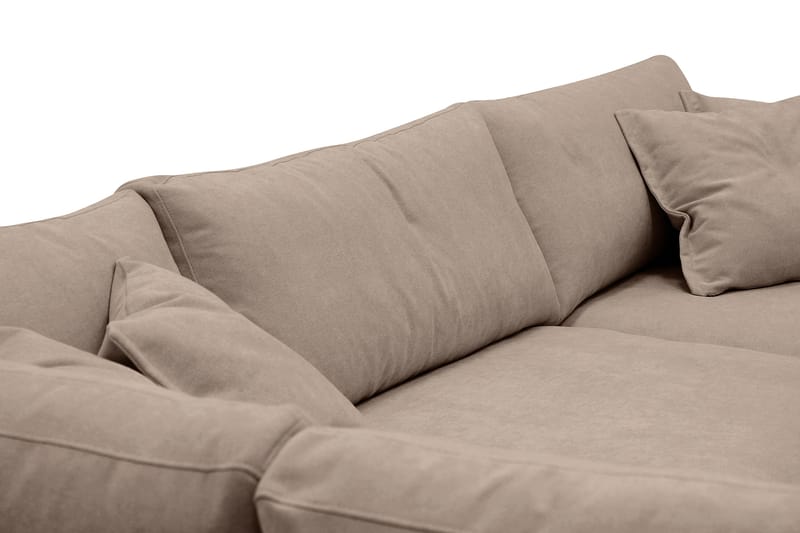Valencia Extra Djup 4-sits Soffa med Schäslong Vänster - Mörkbrun - Möbler - Soffa - Divansoffor & schäslongsoffa