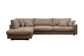 Valencia Extra Djup 4-sits Soffa med Schäslong Vänster - Mörkbrun - Möbler - Soffa - Divansoffor & schäslongsoffa