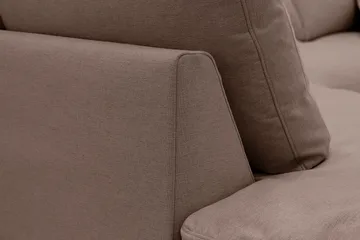 Valencia Extra Djup 4-sits Soffa med Schäslong Vänster - Mörkbrun - Möbler - Soffa - Divansoffor & schäslongsoffa