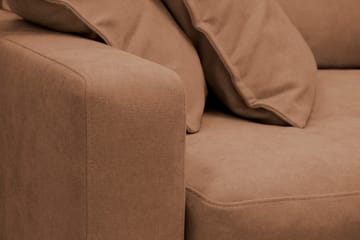 Valencia Extra Djup 4-sits Soffa med Schäslong Vänster - Rostbrun - Möbler - Soffa - Divansoffor & schäslongsoffa