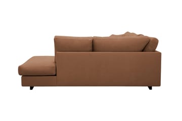 Valencia Extra Djup 4-sits Soffa med Schäslong Vänster - Rostbrun - Möbler - Soffa - Divansoffor & schäslongsoffa