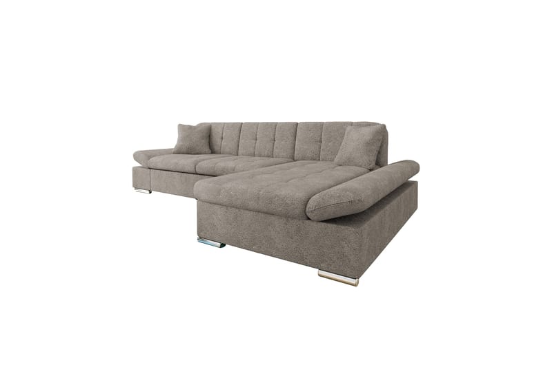 Vananda Soffa med Divan 3-sits i Bouclé, Grå