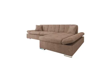 Vananda Soffa med Divan 3-sits i Bouclé - Rosa - Möbler - Soffa - Divansoffor & schäslongsoffa