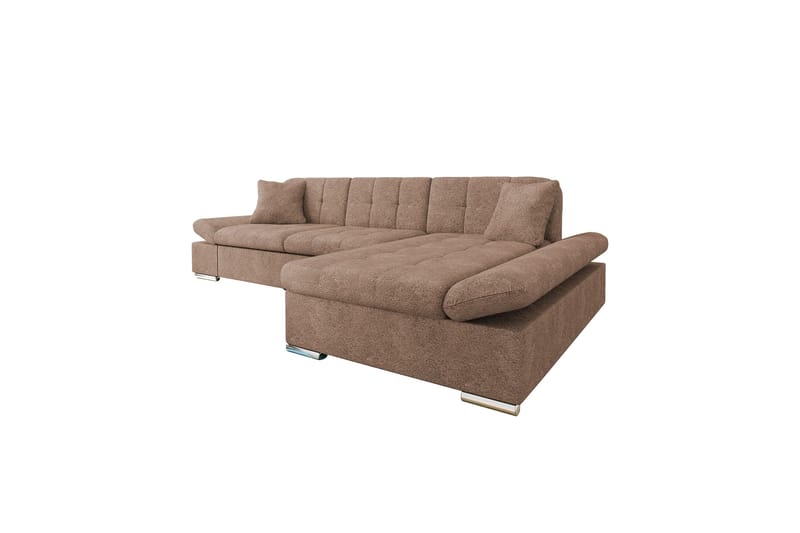 Vananda Soffa med Divan 3-sits i Bouclé - Rosa - Möbler - Soffa - Divansoffor & schäslongsoffa