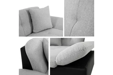 Vananda Soffa med Divan 3-sits i Chenille - Grön - Möbler - Soffa - Divansoffor & schäslongsoffa