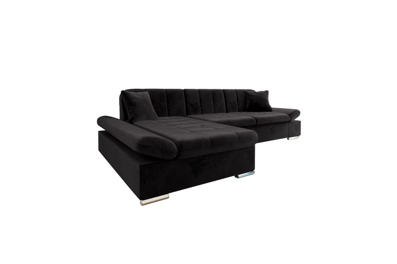 Vananda Soffa med Divan 3-sits - Svart - Möbler - Soffa - Bäddsoffa - Bäddsoffa divan