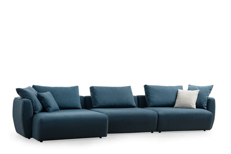 Viimse Soffa m. Divan 3-sits, Blå
