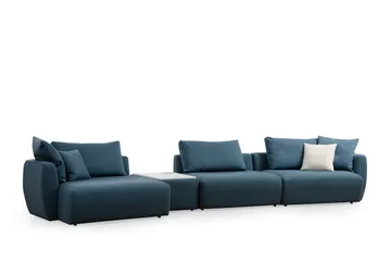 Viimse Soffa m. Divan 3-sits - Blå - Möbler - Soffa - Divansoffor & schäslongsoffa