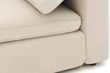 Visby 4-sits L-formad Djup Vändbar Soffa med Divan i Tyg - Beige - Möbler - Soffa - Divansoffor & schäslongsoffa