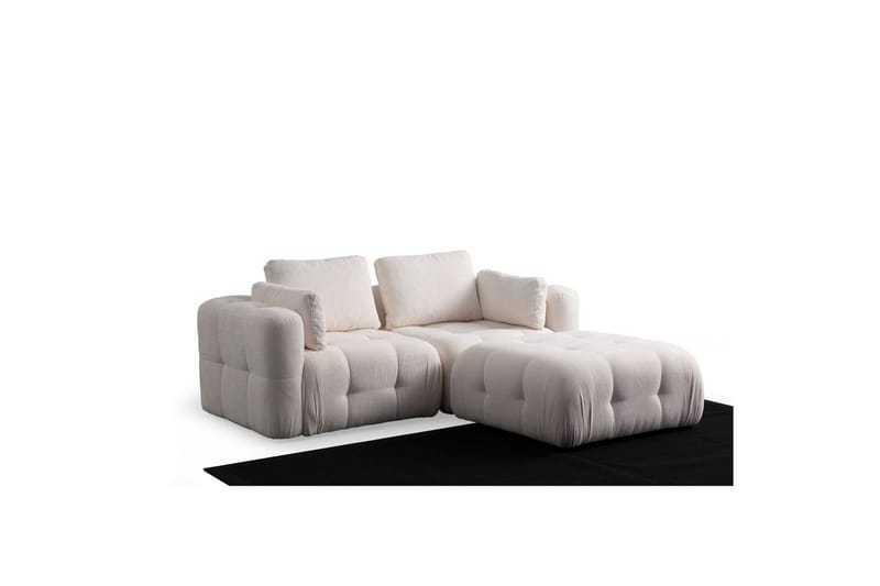 Yvara Soffa med Divan 2-sits, Beige