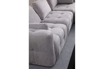 Yvara Soffa med Divan 2-sits - Ljusgrå - Möbler - Soffa - Modulsoffor - Komplett modulsoffa