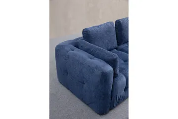 Yvara Soffa med Divan 4-sits - Blå - Möbler - Soffa - Modulsoffor - Komplett modulsoffa