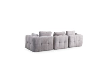 Yvara Soffa med Divan 4-sits - Ljusgrå - Möbler - Soffa - Modulsoffor - Komplett modulsoffa