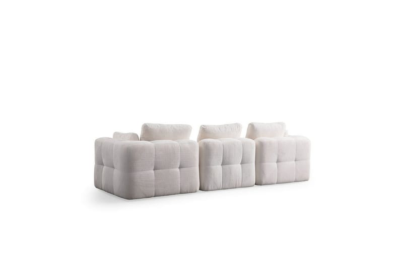 Yvara Soffa med Divan 4-sits - Vit - Möbler - Soffa - Modulsoffor - Komplett modulsoffa