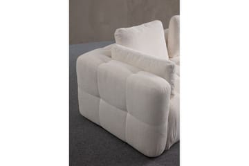 Yvara Soffa med Divan 4-sits - Vit - Möbler - Soffa - Modulsoffor - Komplett modulsoffa