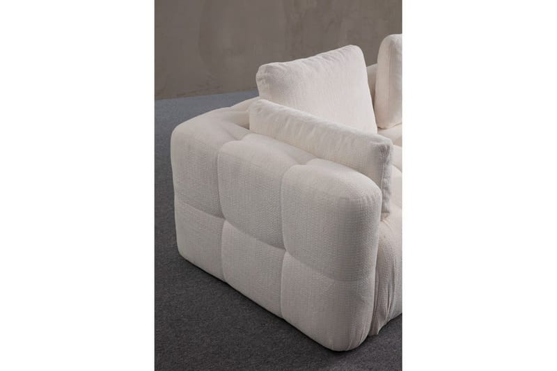 Yvara Soffa med Divan 4-sits - Vit - Möbler - Soffa - Modulsoffor - Komplett modulsoffa